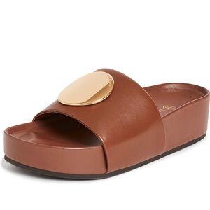 Tory Burch - Patos Slide Sandal - Burnt Cuoio SZ 6.5